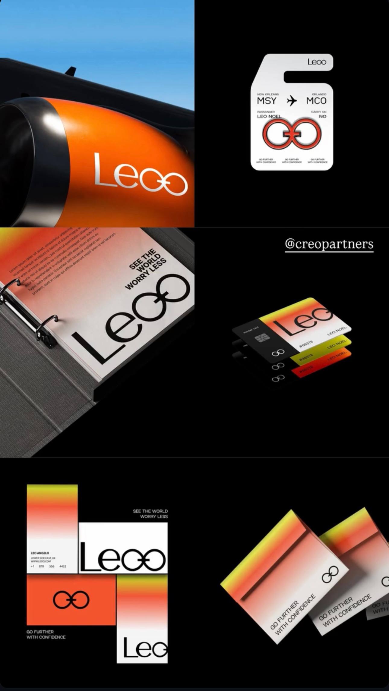 Leo airline brand identity